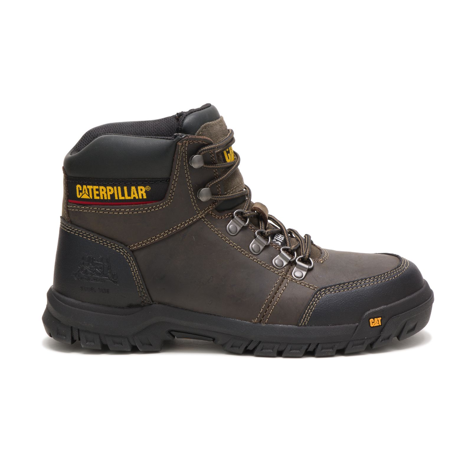 Caterpillar Steel Toe Boots Dubai - Caterpillar Outline Steel Toe Mens - Dark Grey WNMKHI403